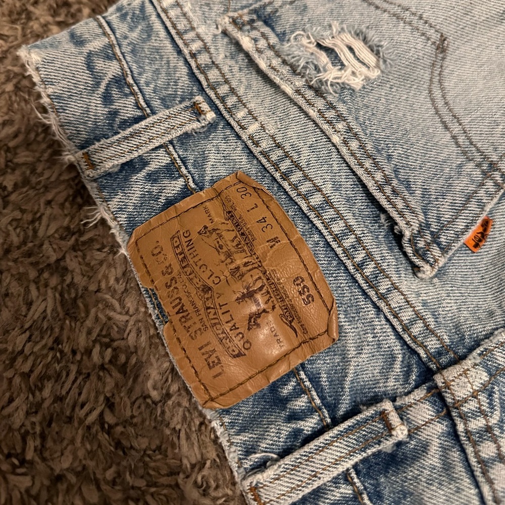 Heavily distressed vintage levi’s FITS LIKE SIZE 29